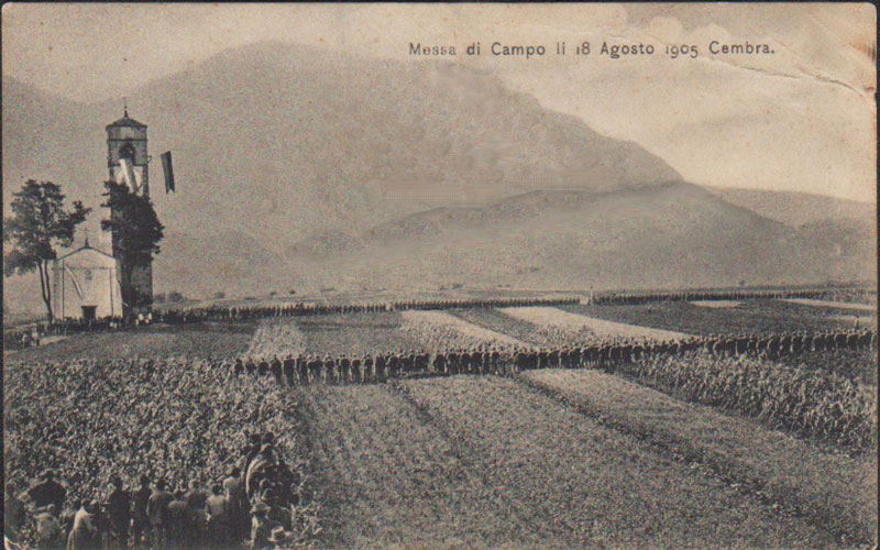 Campagna rasa di Cembra messa di campo 1905